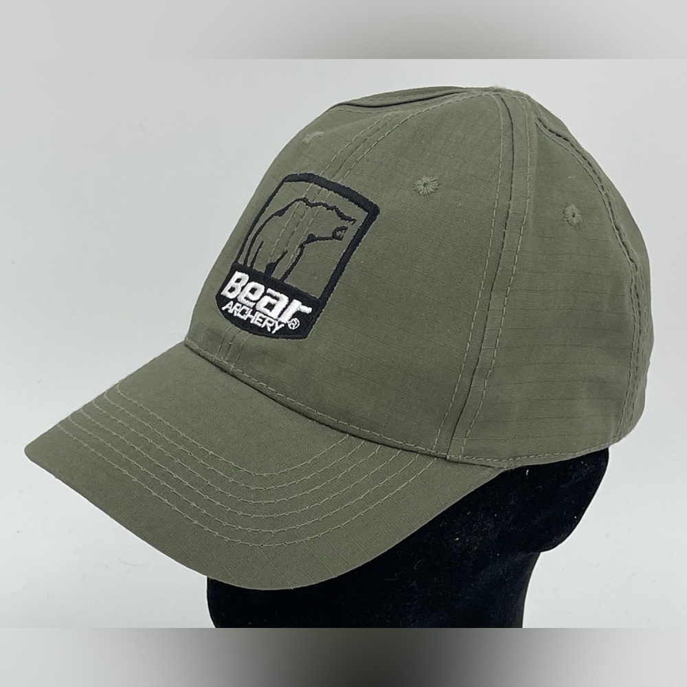 Bear Archery Hat Cap Adjustable Mens Olive Green Hunting Outdoors Archery‎ NWOT